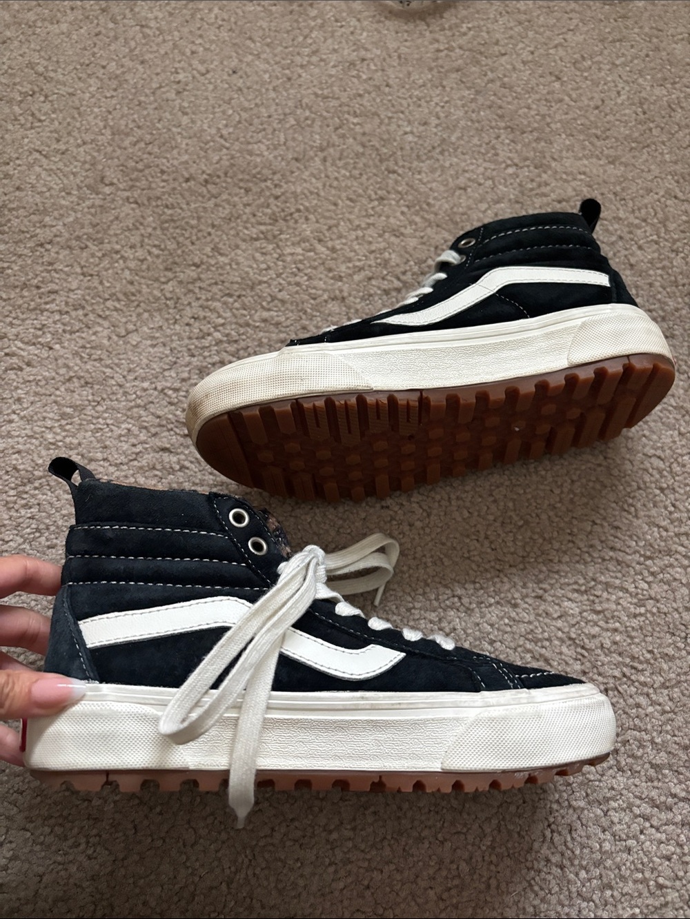 Vans Ultra Cush waterproof Black High-Top Sneakers size 6 - Picture 4 of 10